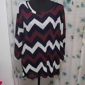 Knit top w/ button down open back